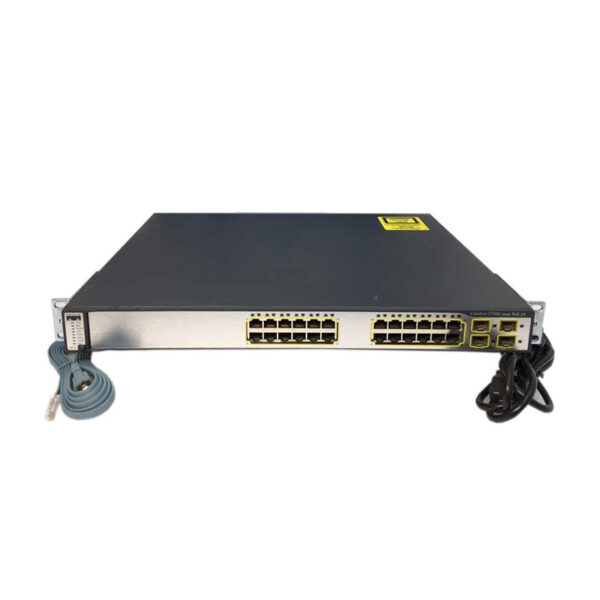 سوئیچ 24 پورت سیسکو مدل WS-C3750G-24PS-S برند GE-Tech