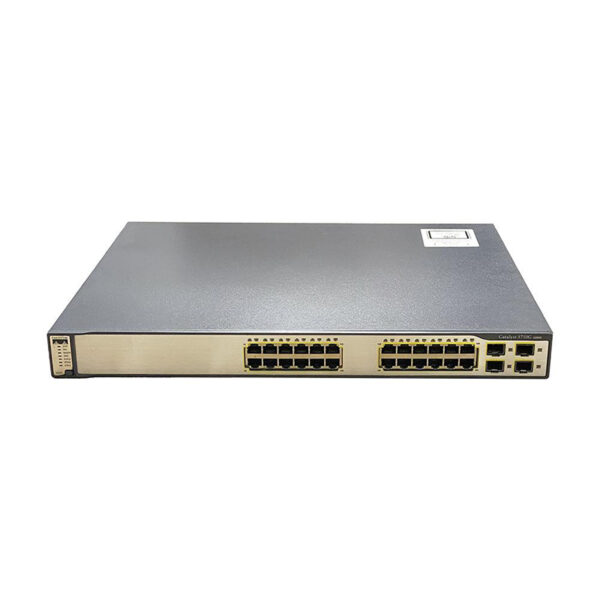 سوئیچ 24 پورت سیسکو مدل WS-C3750G-24TS-S1U برند GE-Tech