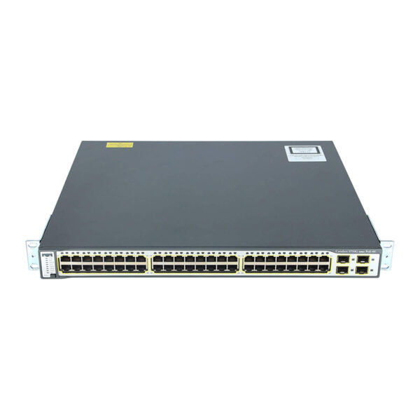 سوئیچ 48 پورت سیسکو مدل WS-C3750G-48PS-S برند GE-Tech