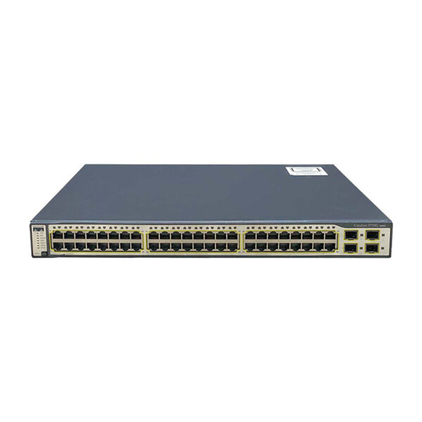سوئیچ 48 پورت سیسکو مدل WS-C3750G-48TS-S برند GE-Tech