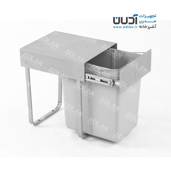 سطل زباله تک مخزنه ریلی متوسط (17 لیتری) – میشا برند آدلان