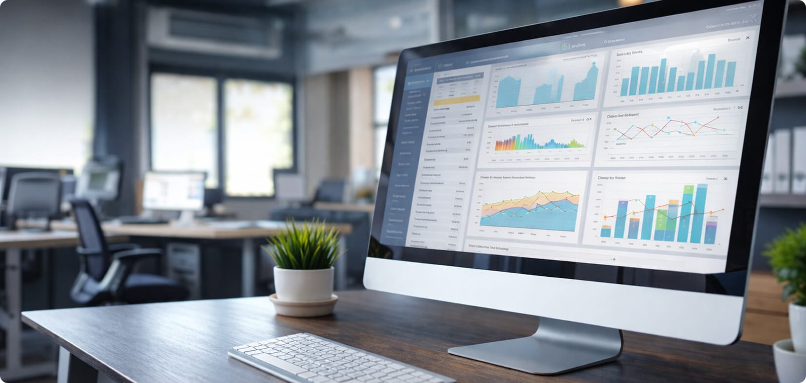 اتاق کنترل سیستم مدیریت ساختمان BMS با مانیتورهای مرکزی